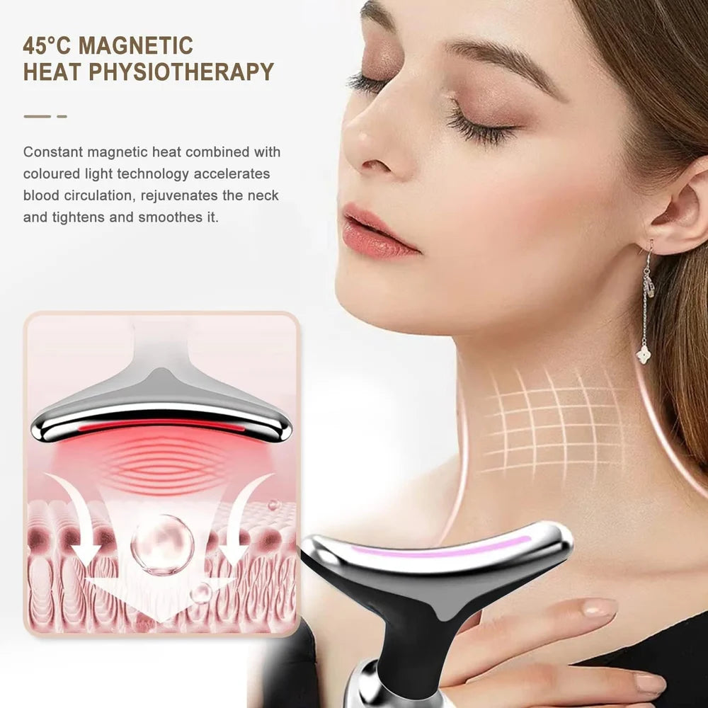 VEGA LED Face Neck Lifting Tool - Skin Tightening Massager Device